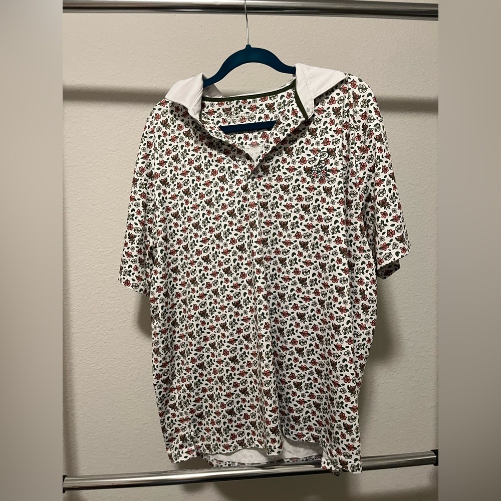 Barstool Golf Floral Print Golf Polo XL